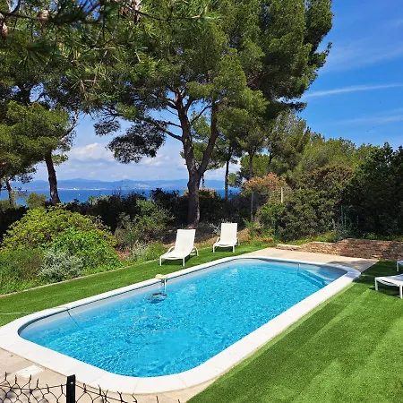 Bastide Presqu Ile De Giens Superbe Vue Piscine Hyeres
